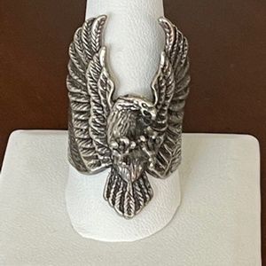 Large Eagle Biker Ring